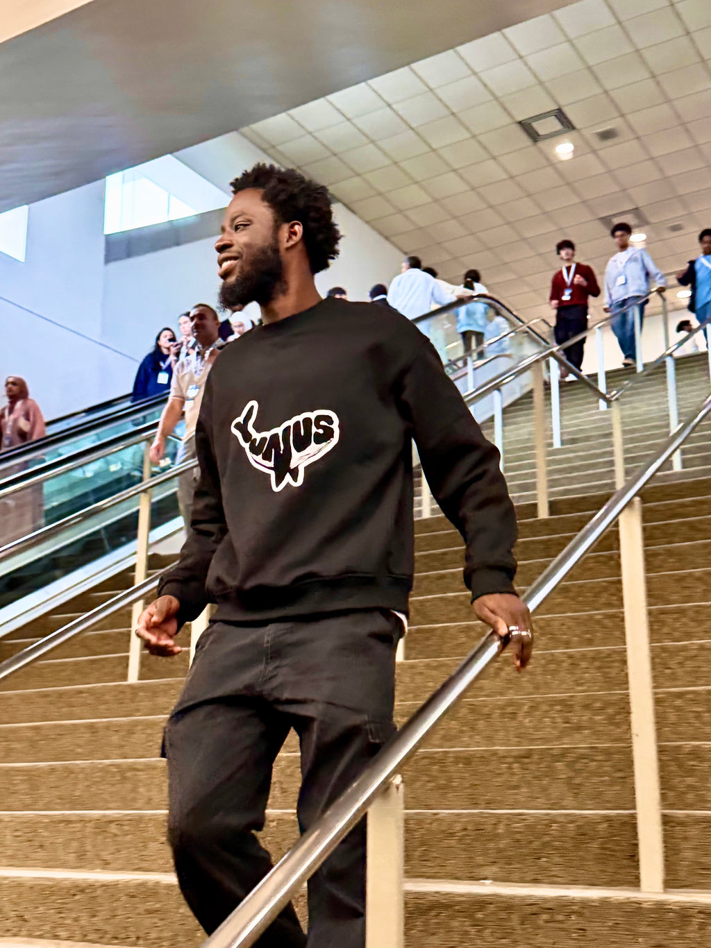 YUNUS’s WHALE sweatshirt