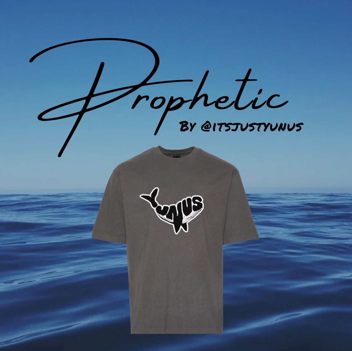 “YUNUS’S WHALE” relaxed tee